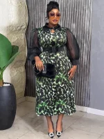 2025 African Print Maxi Party Dress for Women