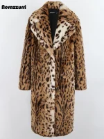 Nerazzurri Leopard Print Faux Fur Coat (Women, 2022)