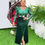 2025 African Sequin Evening Dress – Plus Size Ankara Dashiki Gown