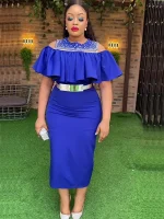 Plus Size African Ankara Maxi Dress – Dashiki Party Gown 2025
