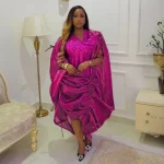 2-Piece Ankara Dashiki Set – Plus Size Kaftan Boubou Gown for Women