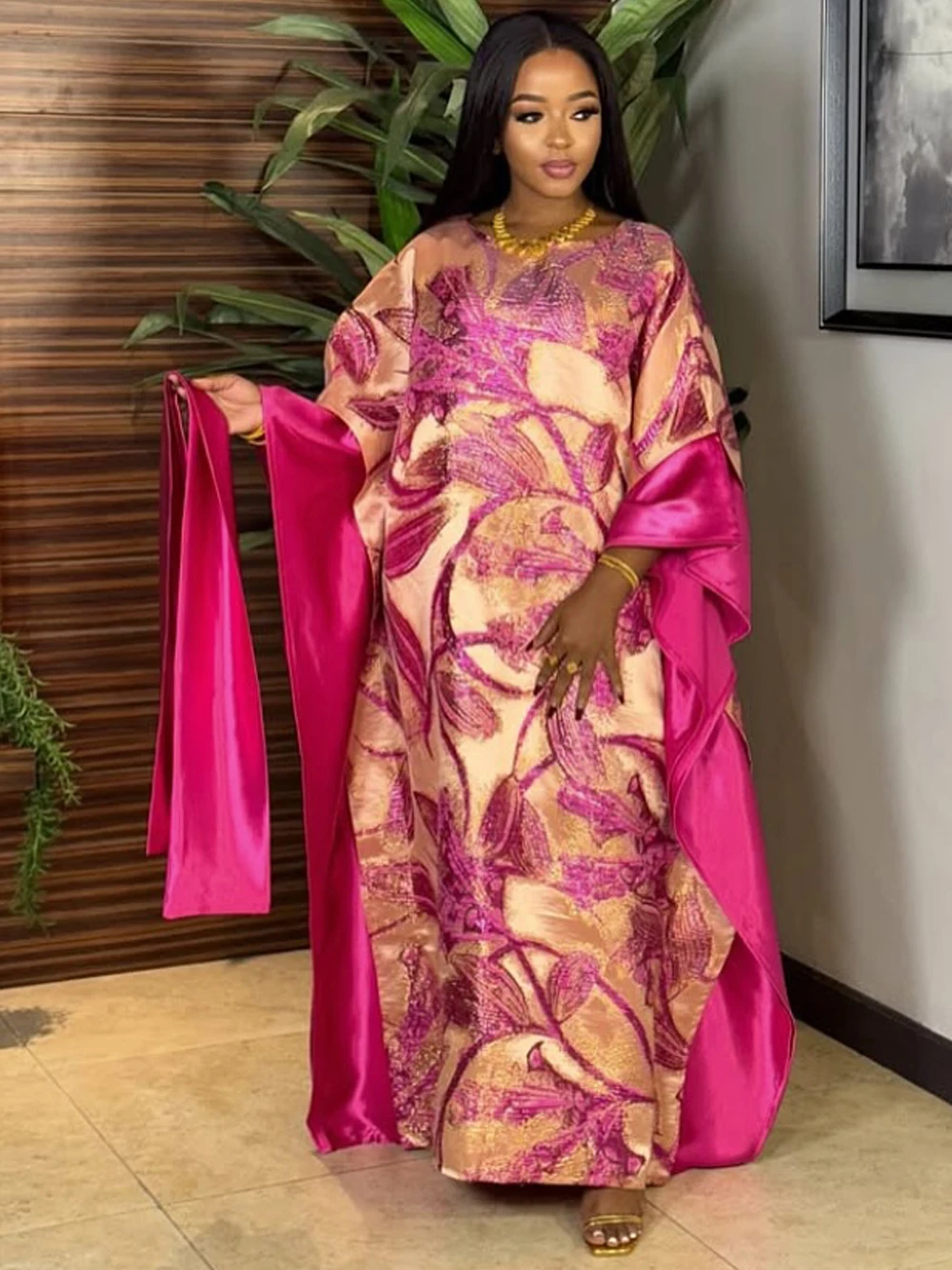 Elegant Embroidered Boubou Dress – African Dashiki Party & Birthday Outfit for Women - Image 2