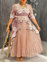 2025 Printed Chiffon Dress – African Dubai Turkey Kaftan Abaya
