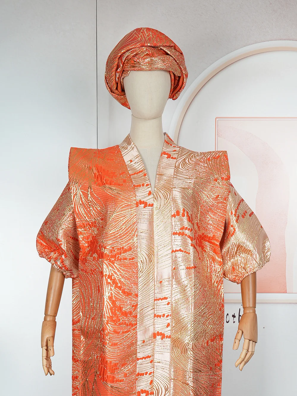 Luxury Muslim Caftan Hijab Dress – African & Turkish Evening Gown - Image 6