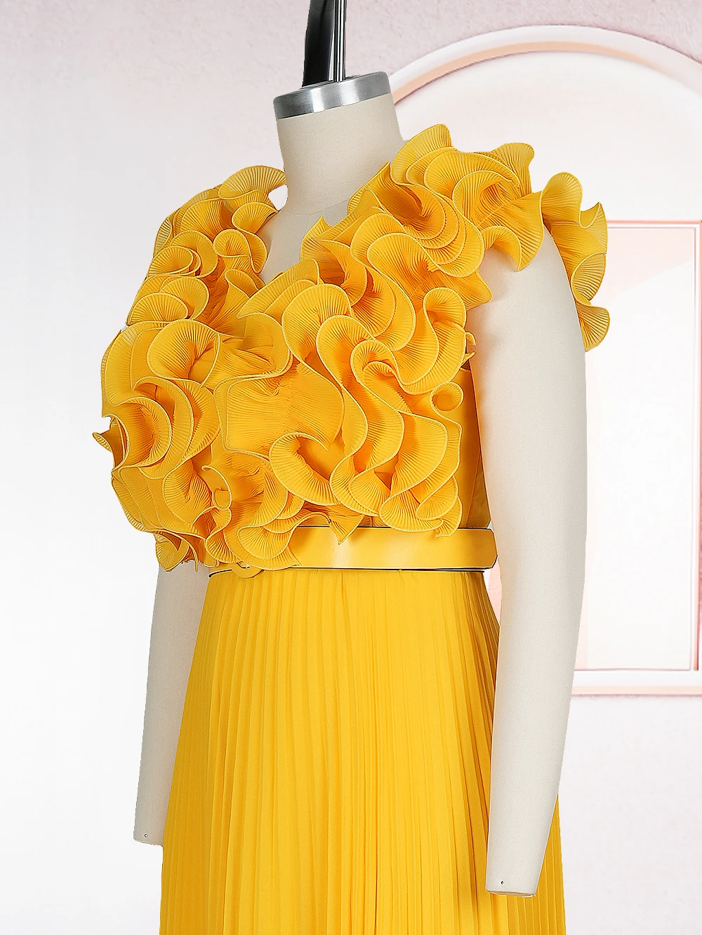 Elegant Plus Size Sleeveless Chiffon Maxi Dress – 2025 African Evening Gown - Image 6