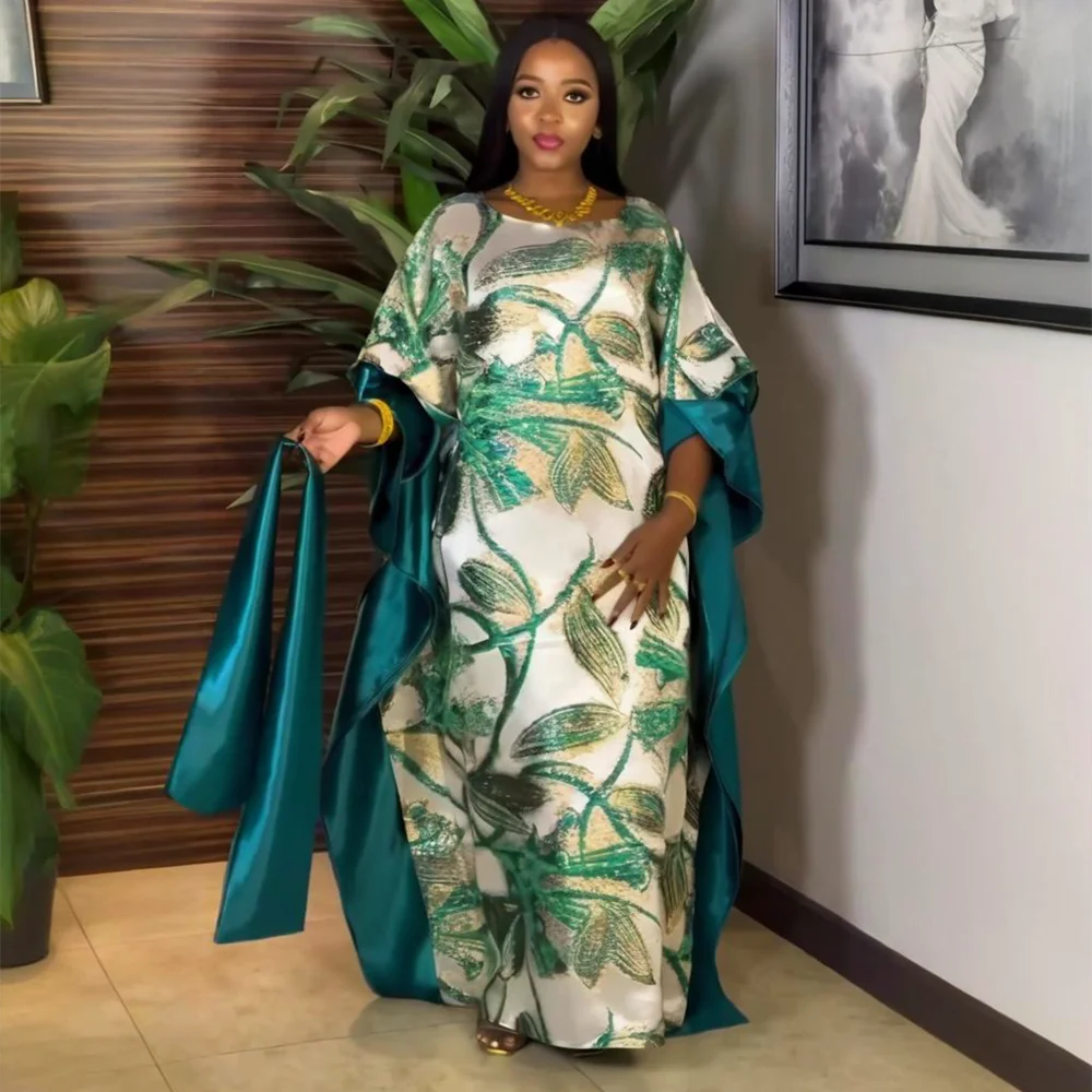 2025 Traditional African Dashiki Ankara Kaftan & Abaya – Muslim Maxi Dress - Image 4