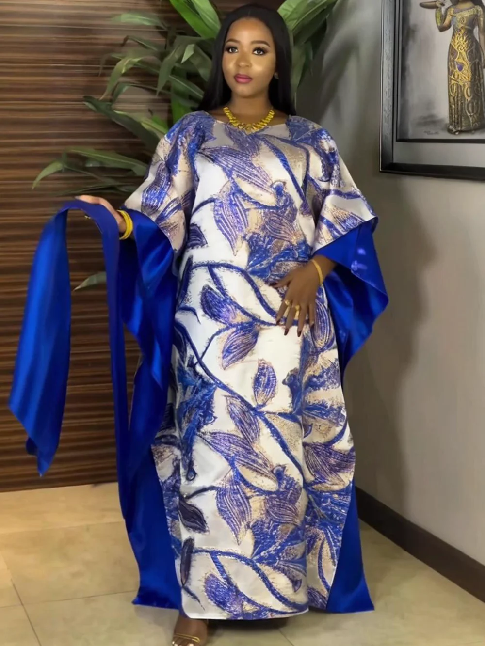 2025 Traditional African Dashiki Ankara Kaftan & Abaya – Muslim Maxi Dress - Image 2