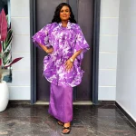 Plus Size African 2-Piece Dress & Coat Set – Dashiki Ankara Kaftan Gown