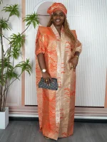 Luxury Muslim Caftan Hijab Dress – African & Turkish Evening Gown