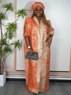 Luxury Muslim Caftan Hijab Dress – African & Turkish Evening Gown