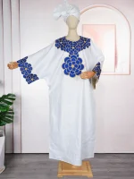 Traditional African Embroidered Boubou – Dubai Turkey Hijab Abaya