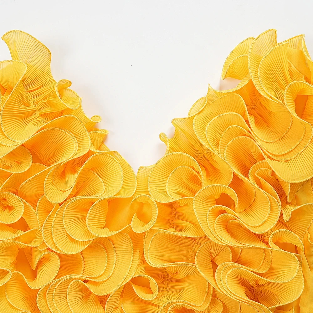2025 Summer Chiffon Maxi Dress – Sexy Ruffle Sleeveless Gown for Party, Prom & Wedding - Image 6