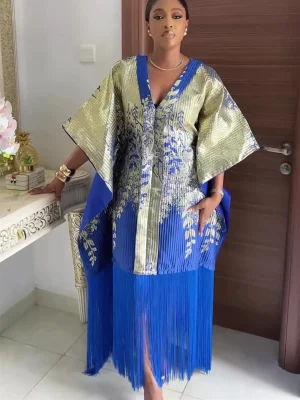2025 Traditional African Dashiki Ankara Kaftan – Muslim Maxi Dress Collection
