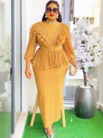 2025 Elegant Plus Size African Autumn Evening Gown – Turkey Wedding Dress
