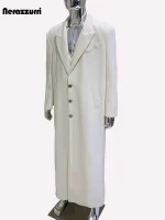 Nerazzurri Men’s Oversized Long Wool-Blend Overcoat (Autumn/Winter 2025)