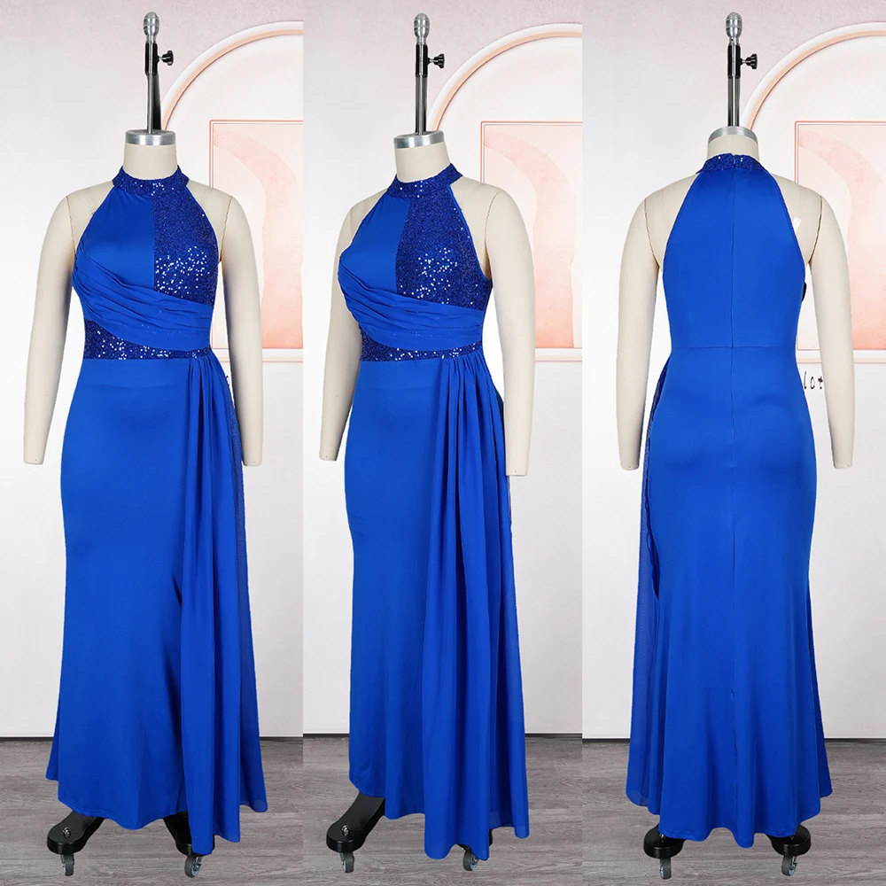 Women's Sleeveless Mermaid Party Dress – Elegant Evening Gown - Image 4
