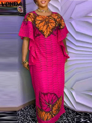 Plus‑Size Bohemian Printed Oversized Sundress – 5XL