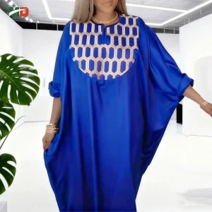 Matching Couple 3-Piece Agbada & Dress Set