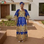 Embroidered Bazin Riche Party Boubou