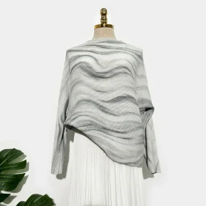 Miyake 2025 Pleated Loose-Fit Crew Neck Top – Women's