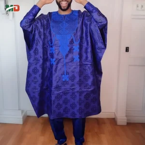 Men’s 3-Piece Bazin Riche Agbada Set