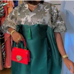 Plus-Size Luxury Kaftan Gown