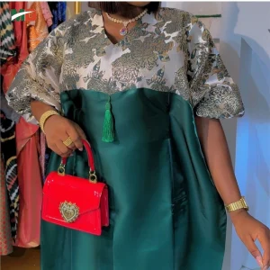 Plus-Size Luxury Kaftan Gown