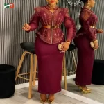 Plus-Size Dashiki Ankara Maxi Dress