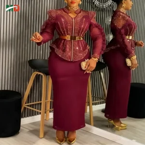Plus-Size Dashiki Ankara Maxi Dress