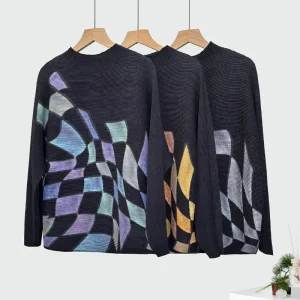 Miyake Pleats Please Printed Oversized Hoodie – Women's